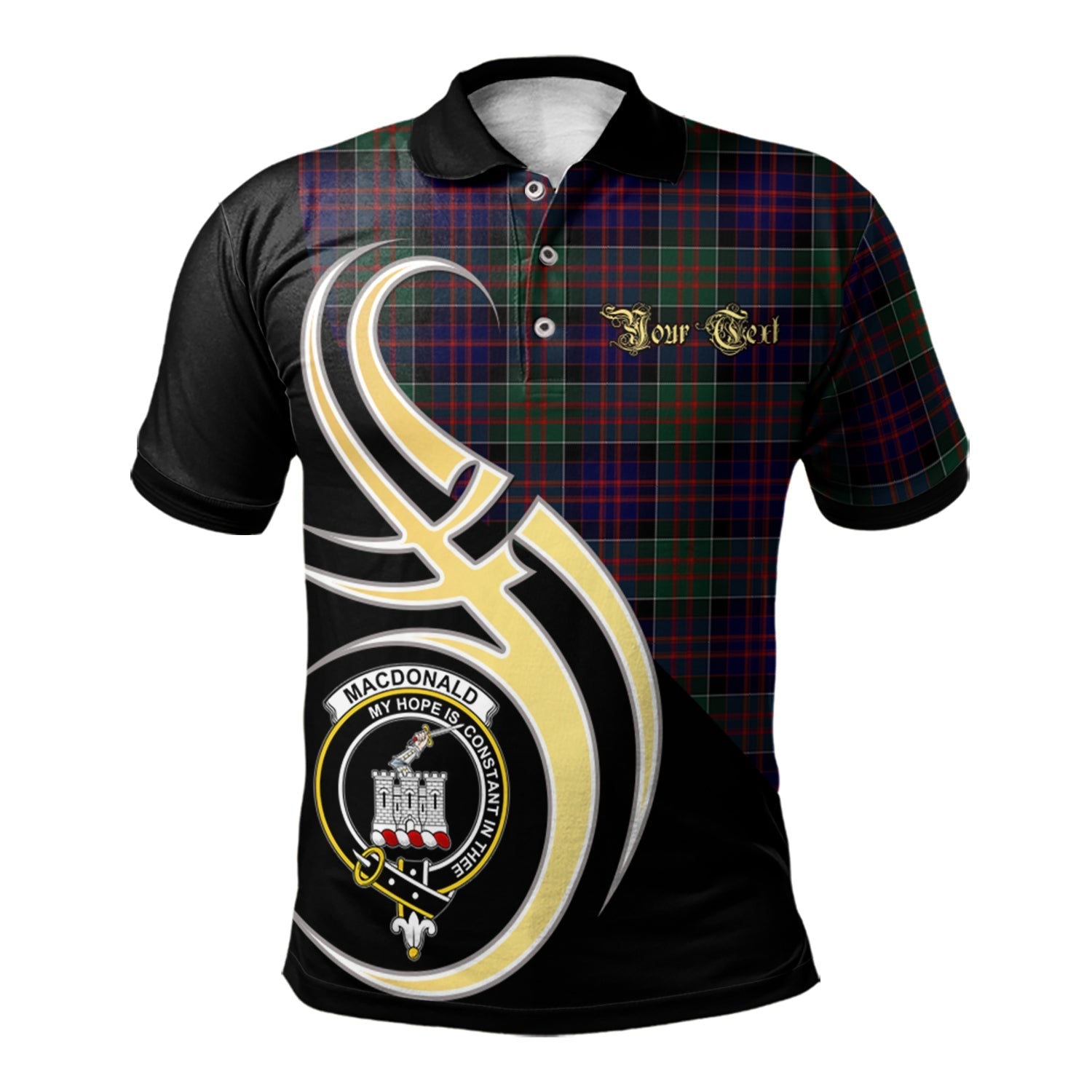scotland-macdonald-of-clanranald-clan-crest-tartan-believe-in-me-polo-shirt