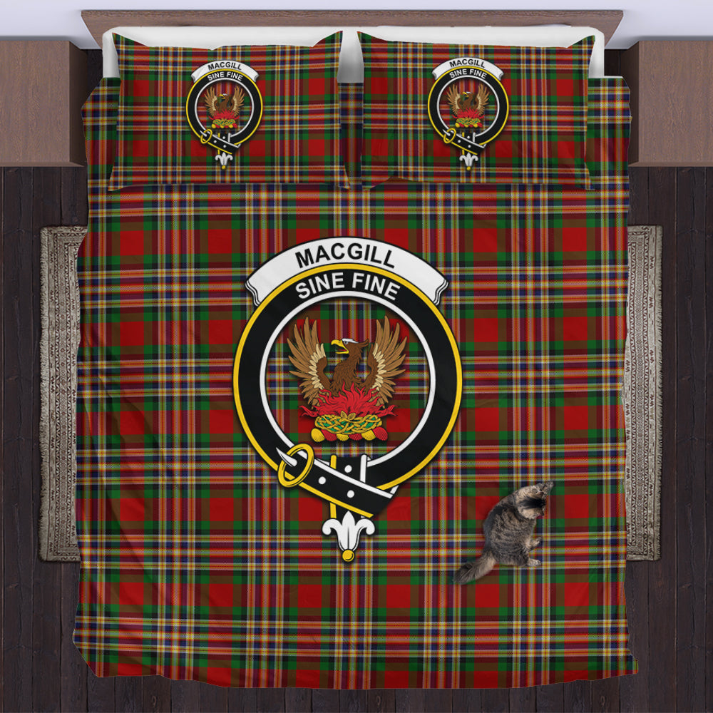 scottish-macgill-clan-crest-tartan-bedding-set