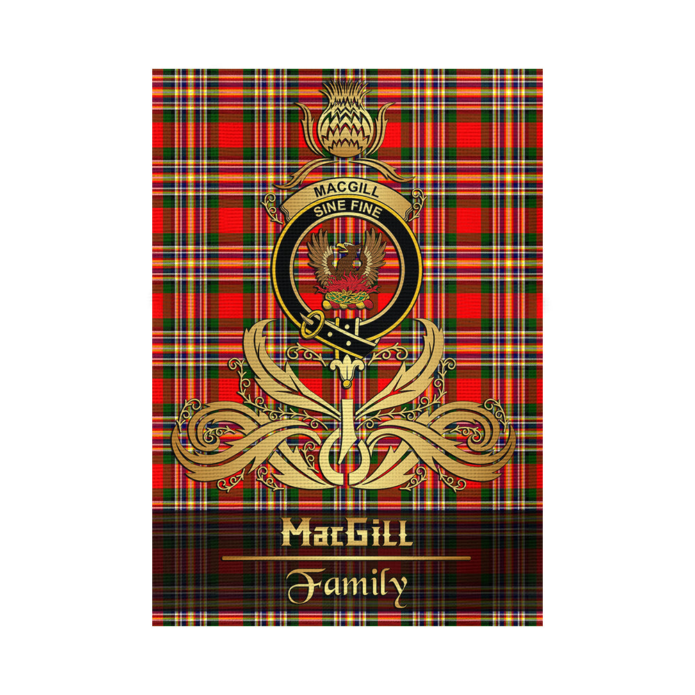 scottish-macgill-modern-clan-crest-family-golden-thistle-tree-tartan-garden-flag