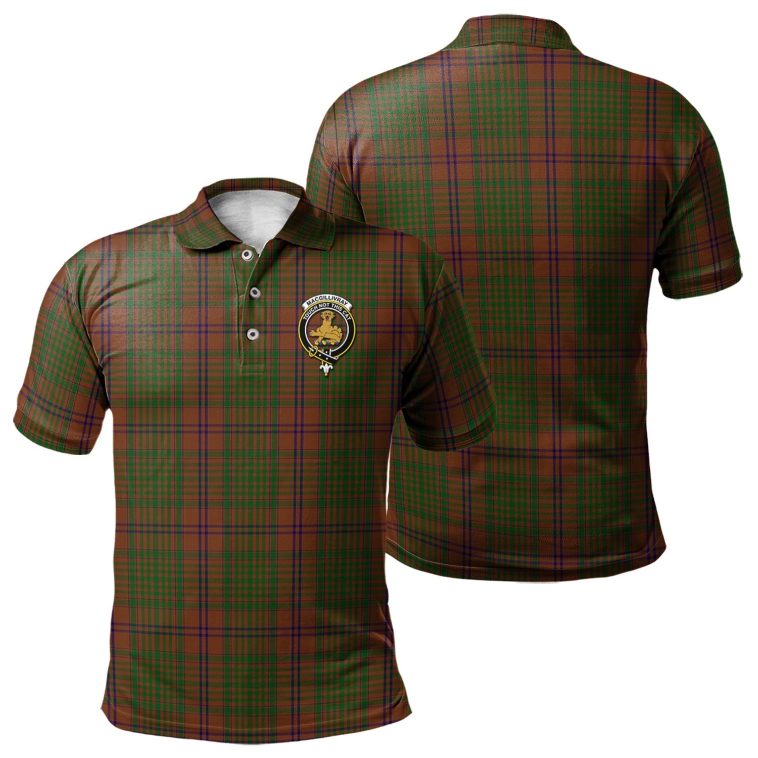 scottish-macgillivray-hunting-clan-crest-tartan-polo-shirt