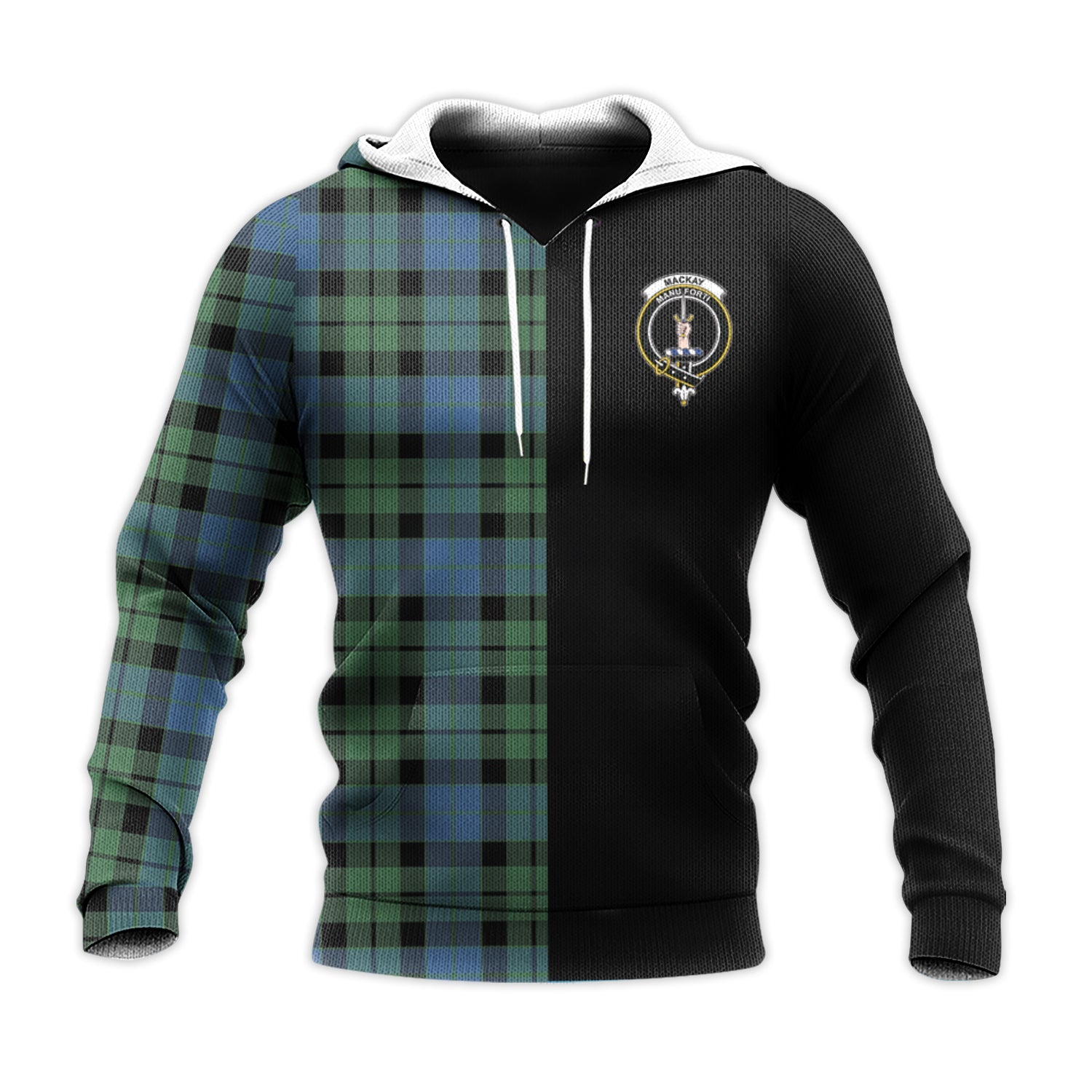 scottish-mackay-ancient-clan-crest-tartan-personalize-half-hoodie