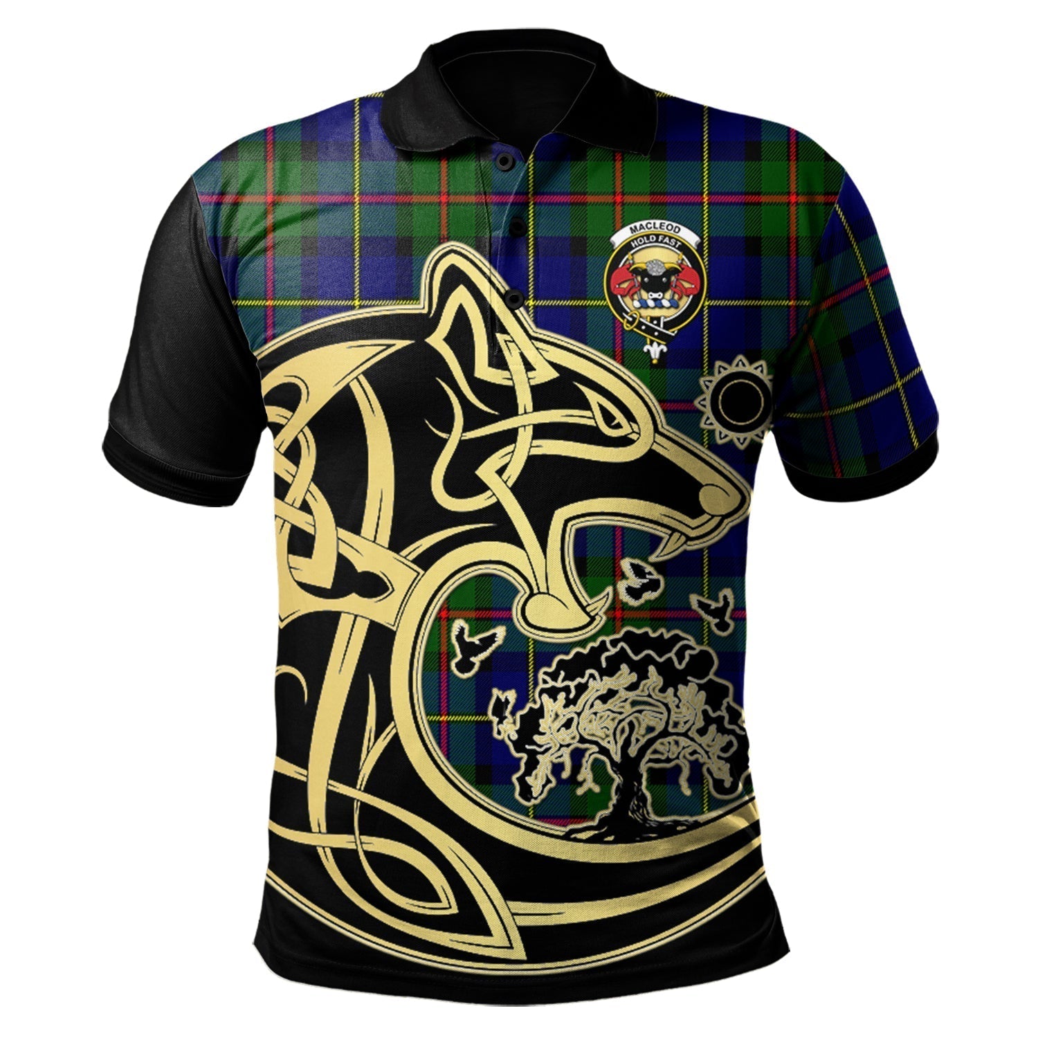 scottish-macleod-of-harris-modern-clan-crest-tartan-celtic-wolf-style-polo-shirt