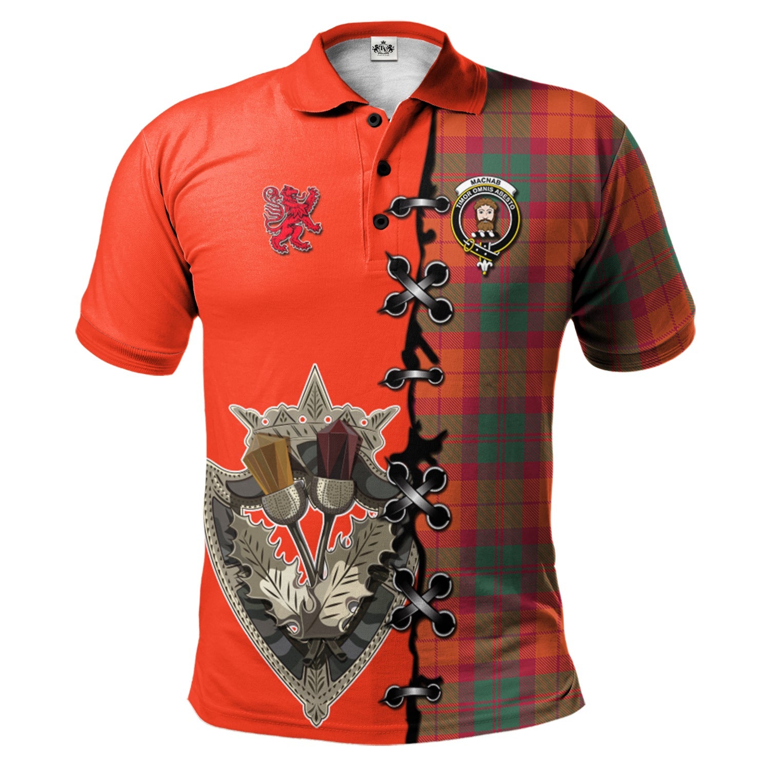 scottish-macnab-ancient-clan-crest-tartan-lion-rampant-and-celtic-thistle-polo-shirt