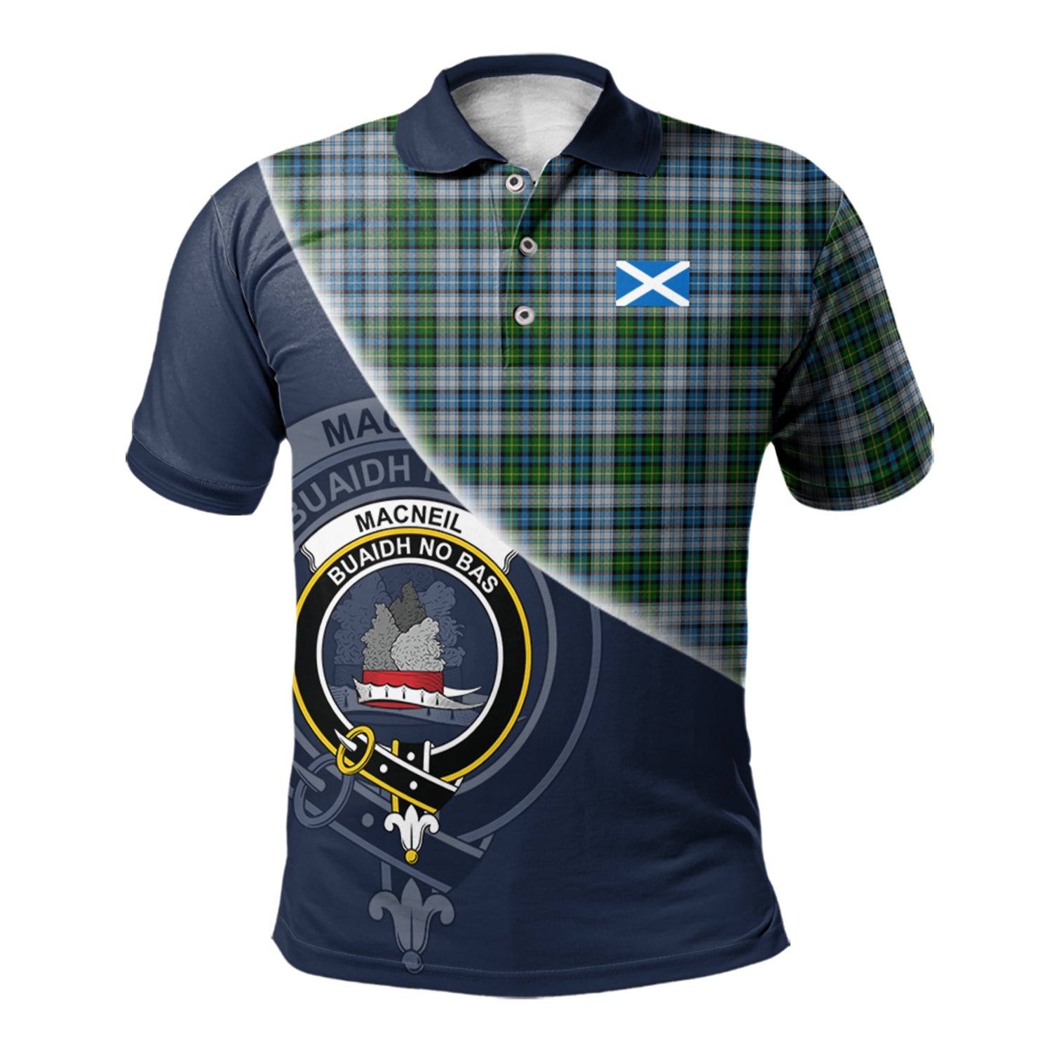 scottish-macneil-dress-clan-crest-tartan-scotland-flag-half-style-polo-shirt