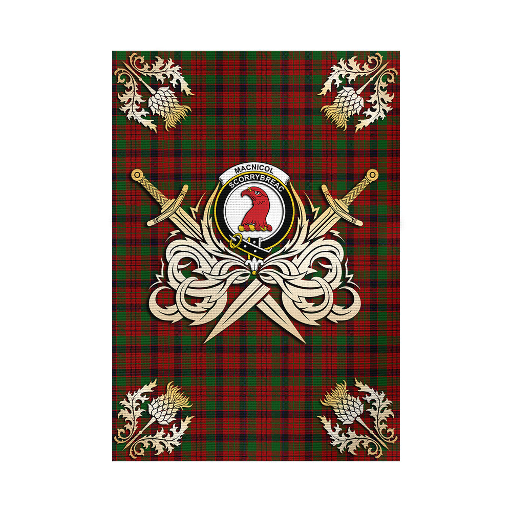 scottish-macnicol-clan-crest-courage-sword-tartan-garden-flag