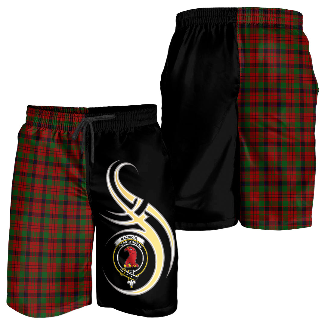 scottish-macnicol-clan-crest-believe-in-me-tartan-men-shorts