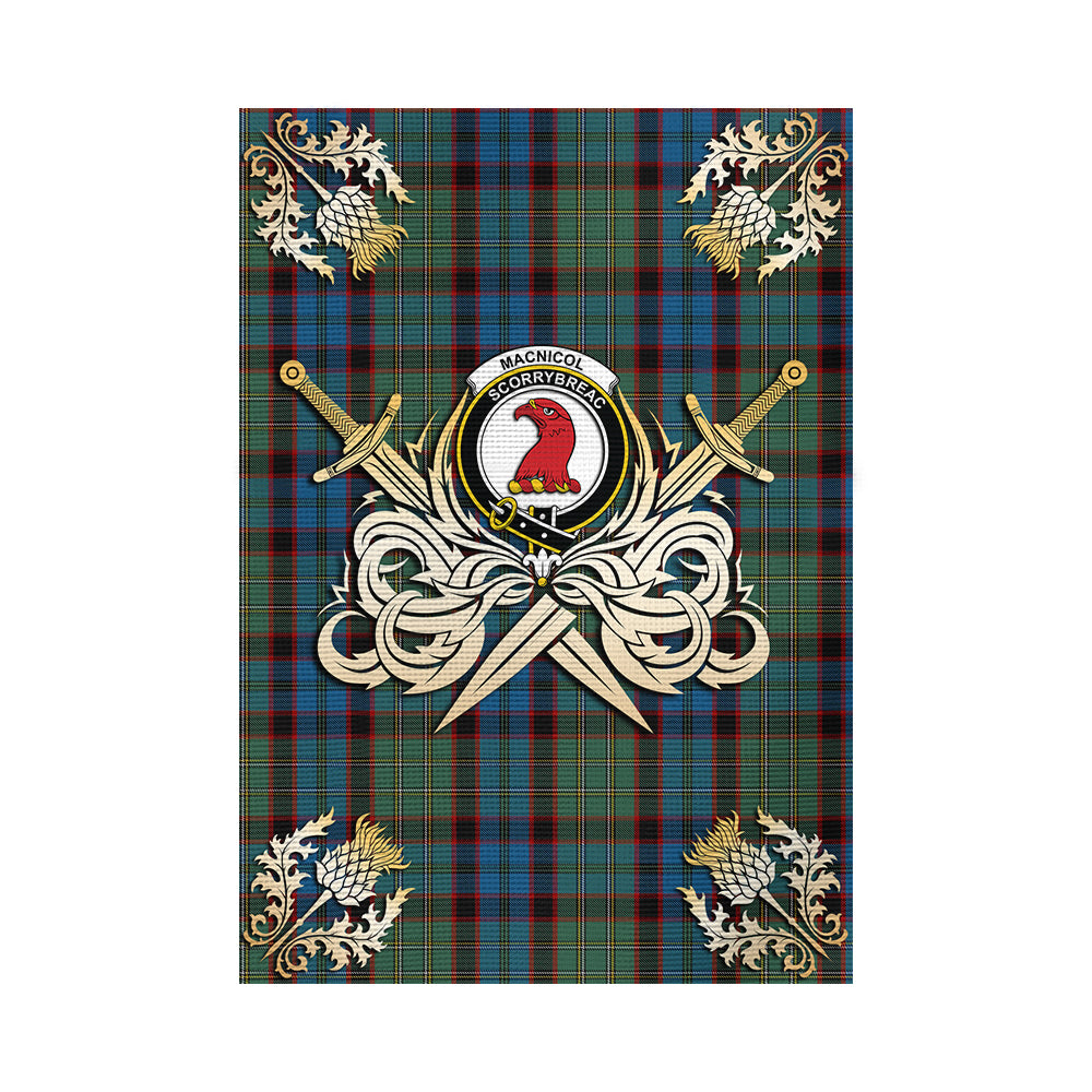 scottish-macnicol-hunting-clan-crest-courage-sword-tartan-garden-flag