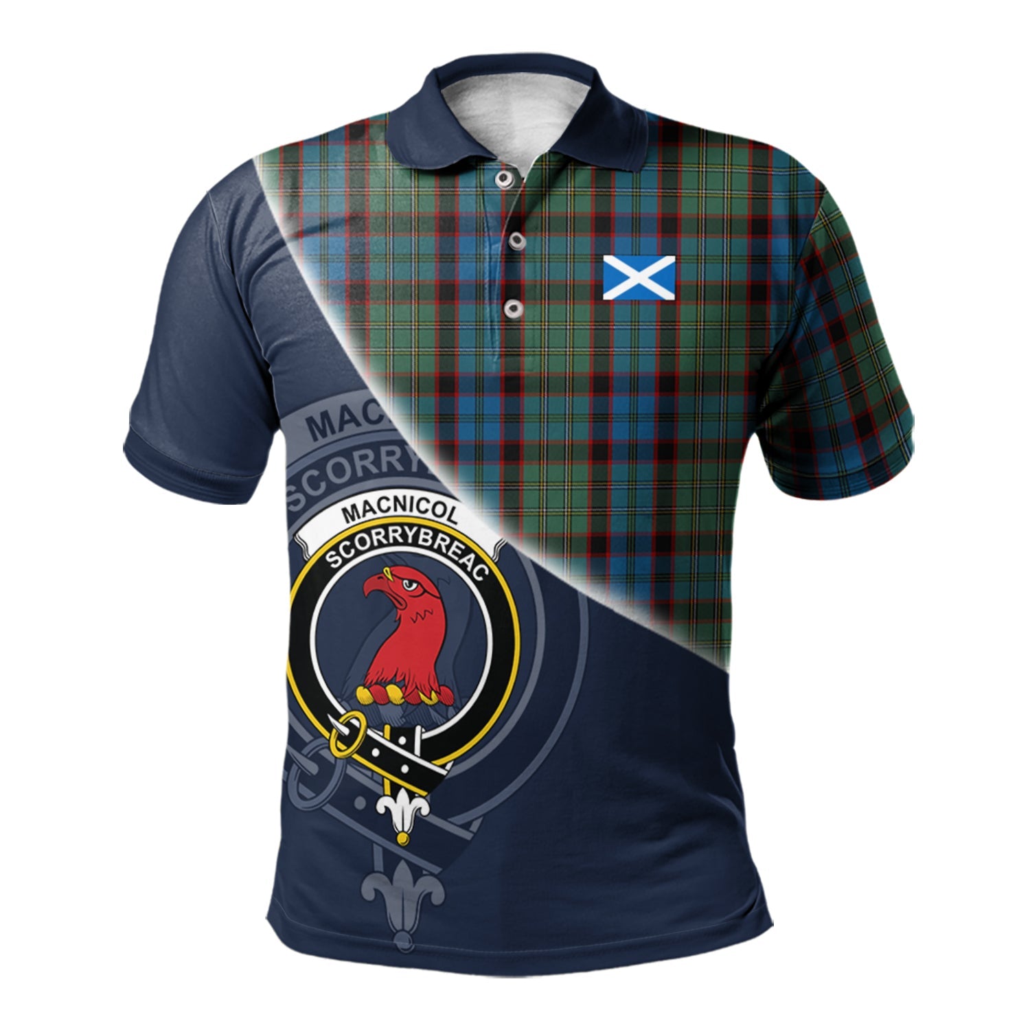 scottish-macnicol-hunting-clan-crest-tartan-scotland-flag-half-style-polo-shirt