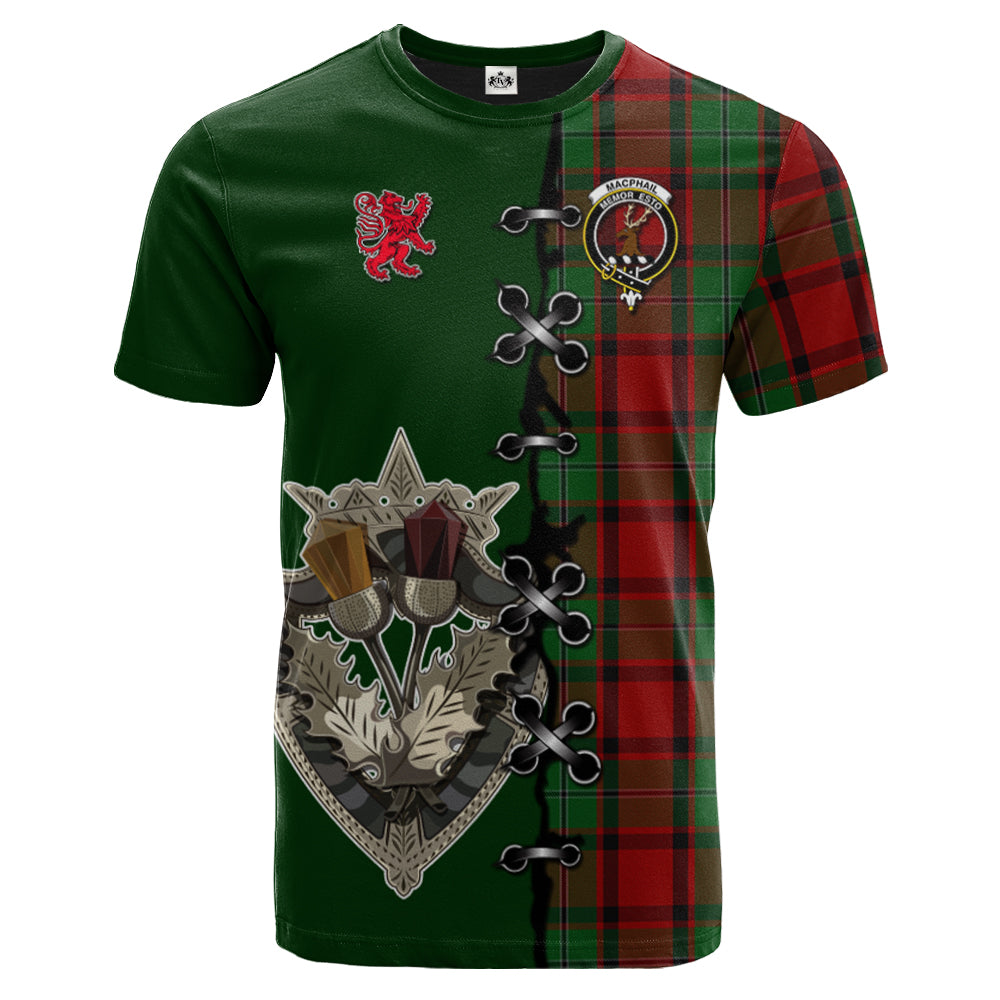 scottish-macphail-clan-crest-tartan-lion-rampant-and-celtic-thistle-t-shirt