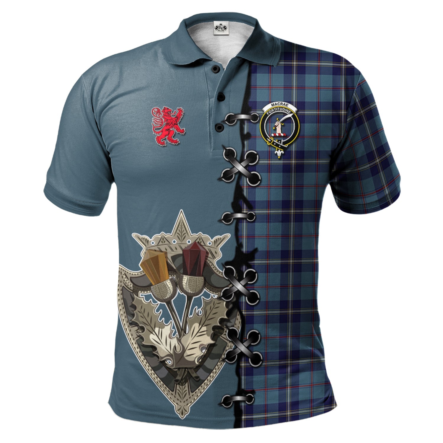 scottish-macraes-of-america-clan-crest-tartan-lion-rampant-and-celtic-thistle-polo-shirt