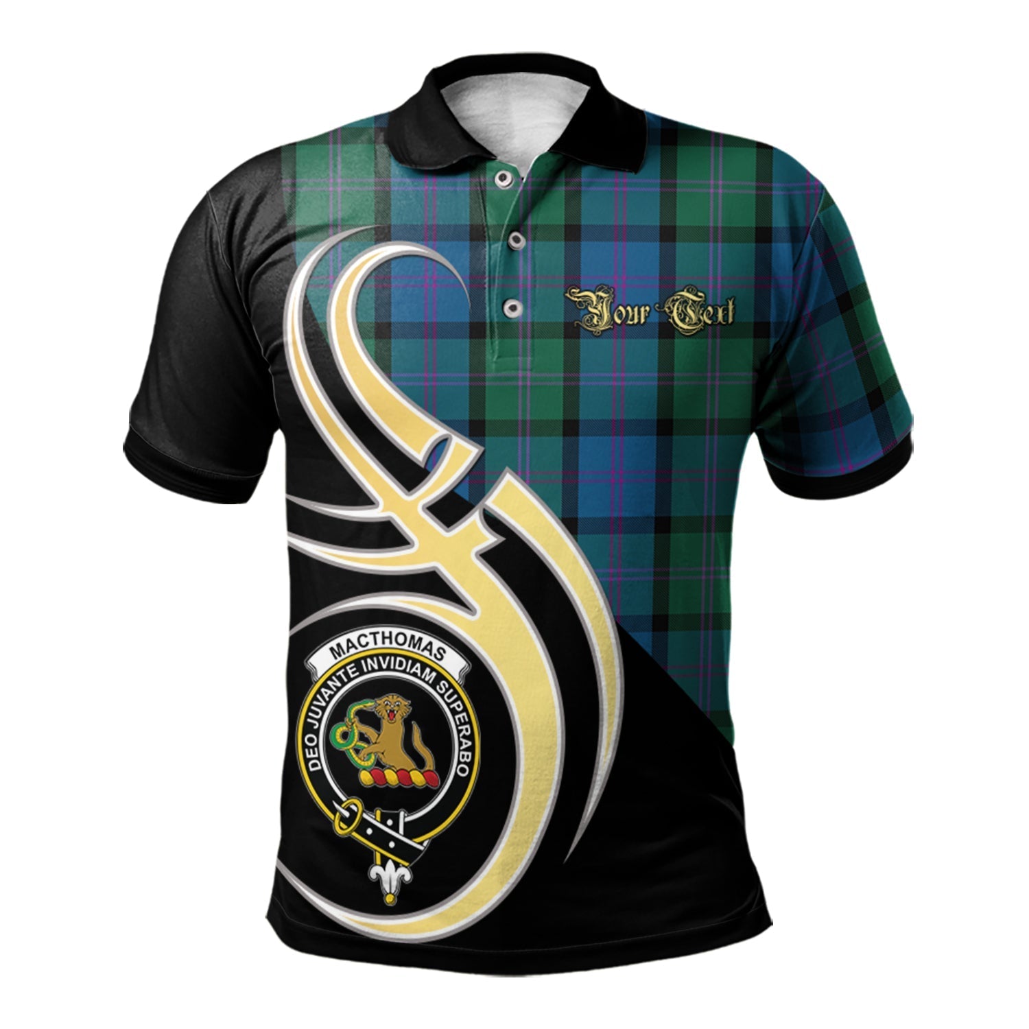 scotland-macthomas-clan-crest-tartan-believe-in-me-polo-shirt