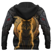 Viking Clothing The Fenrir Gold Version Hoodie RLT12 - Wonder Print Shop