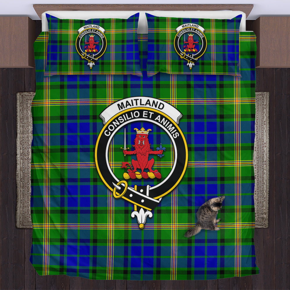 scottish-maitland-clan-crest-tartan-bedding-set