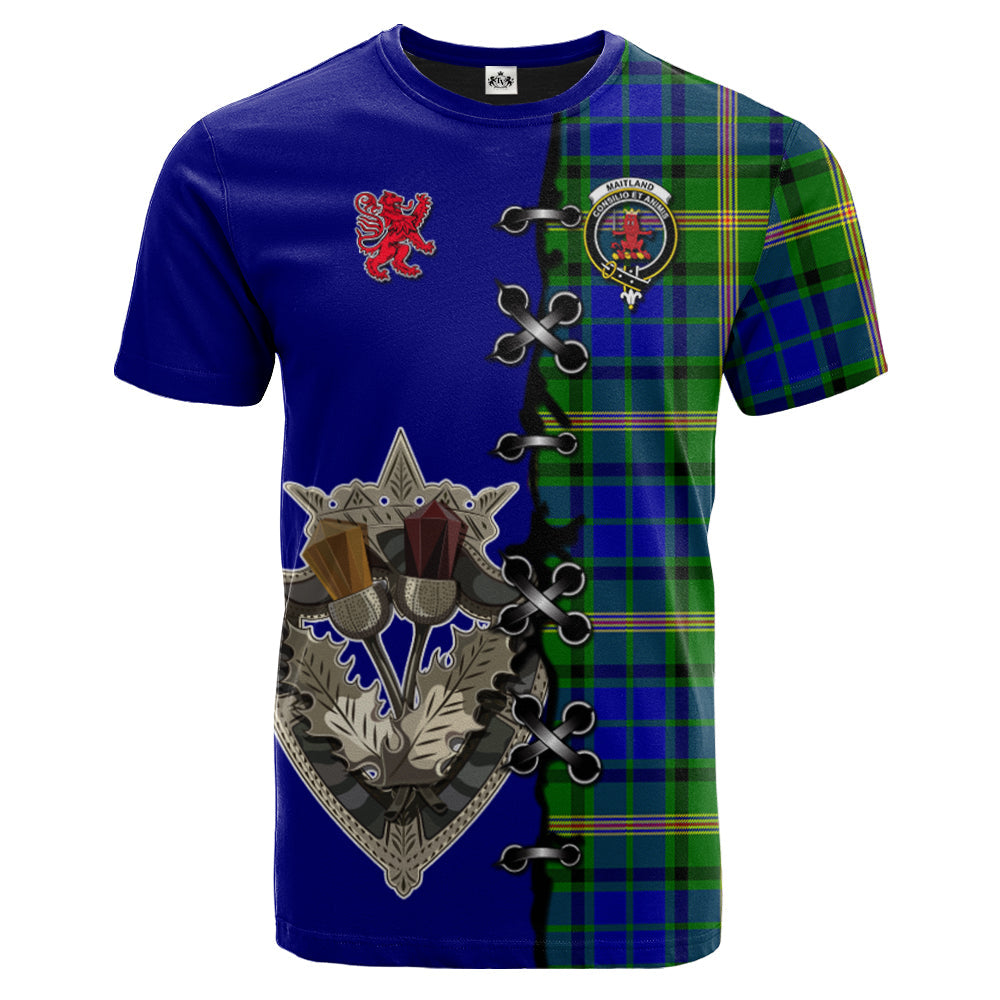 scottish-maitland-clan-crest-tartan-lion-rampant-and-celtic-thistle-t-shirt
