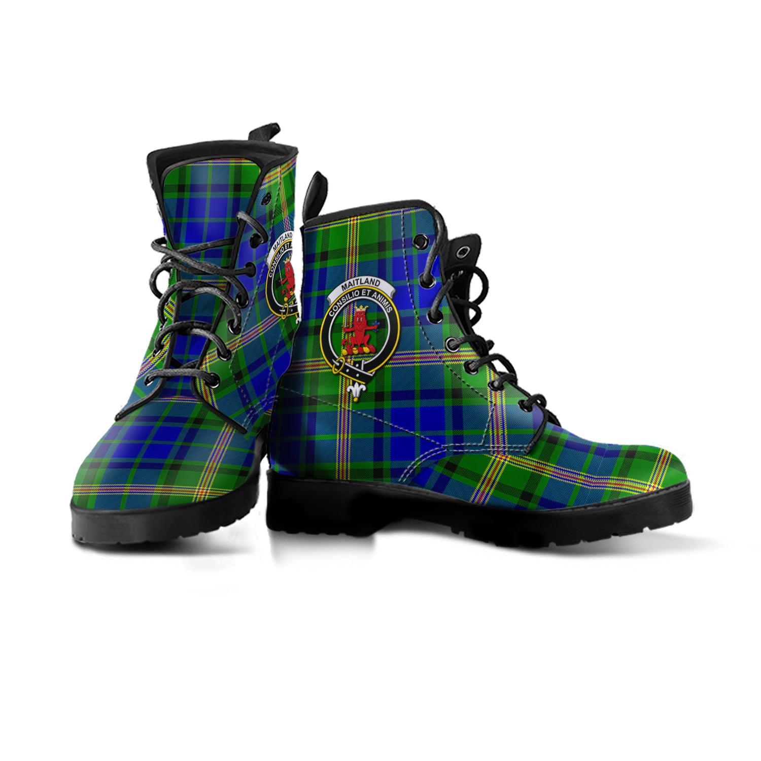 scottish-maitland-clan-crest-tartan-leather-boots