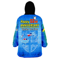 Malampa Fiji Day Happy 52nd Anniversary Wearable Blanket Hoodie - Wonder Print Shop