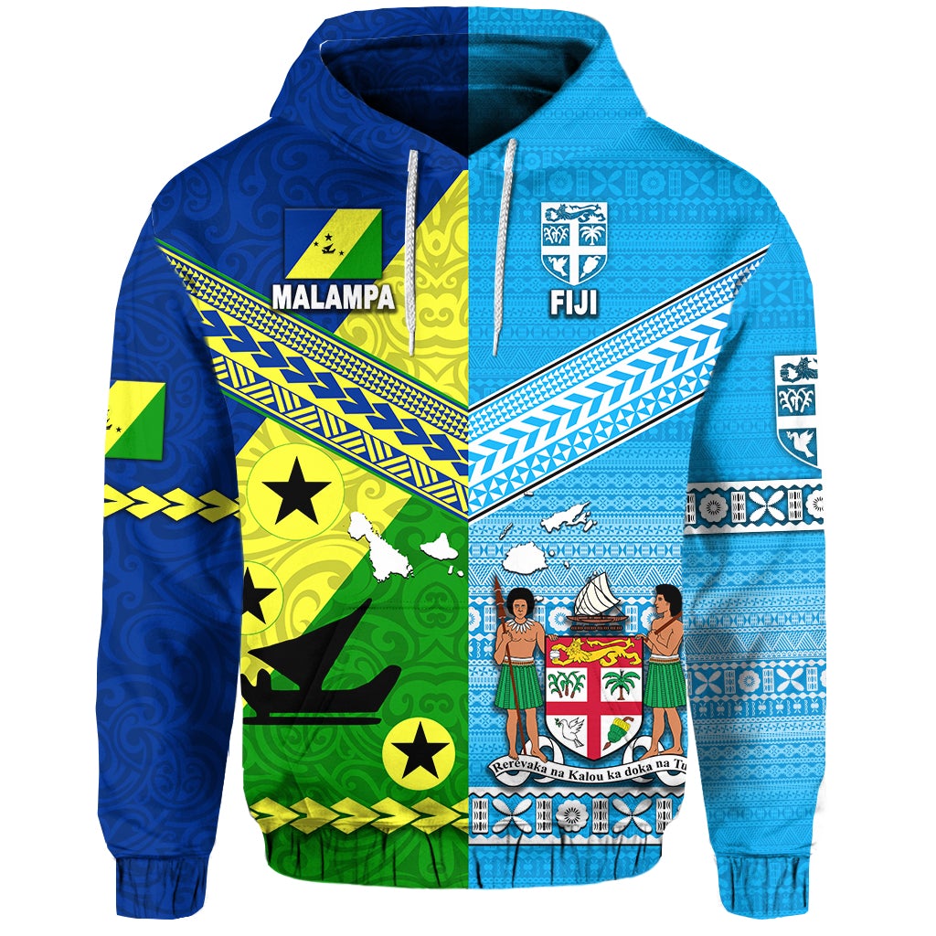 Vanuatu Malampa Province and Fiji Hoodie Together LT8 - Wonder Print Shop