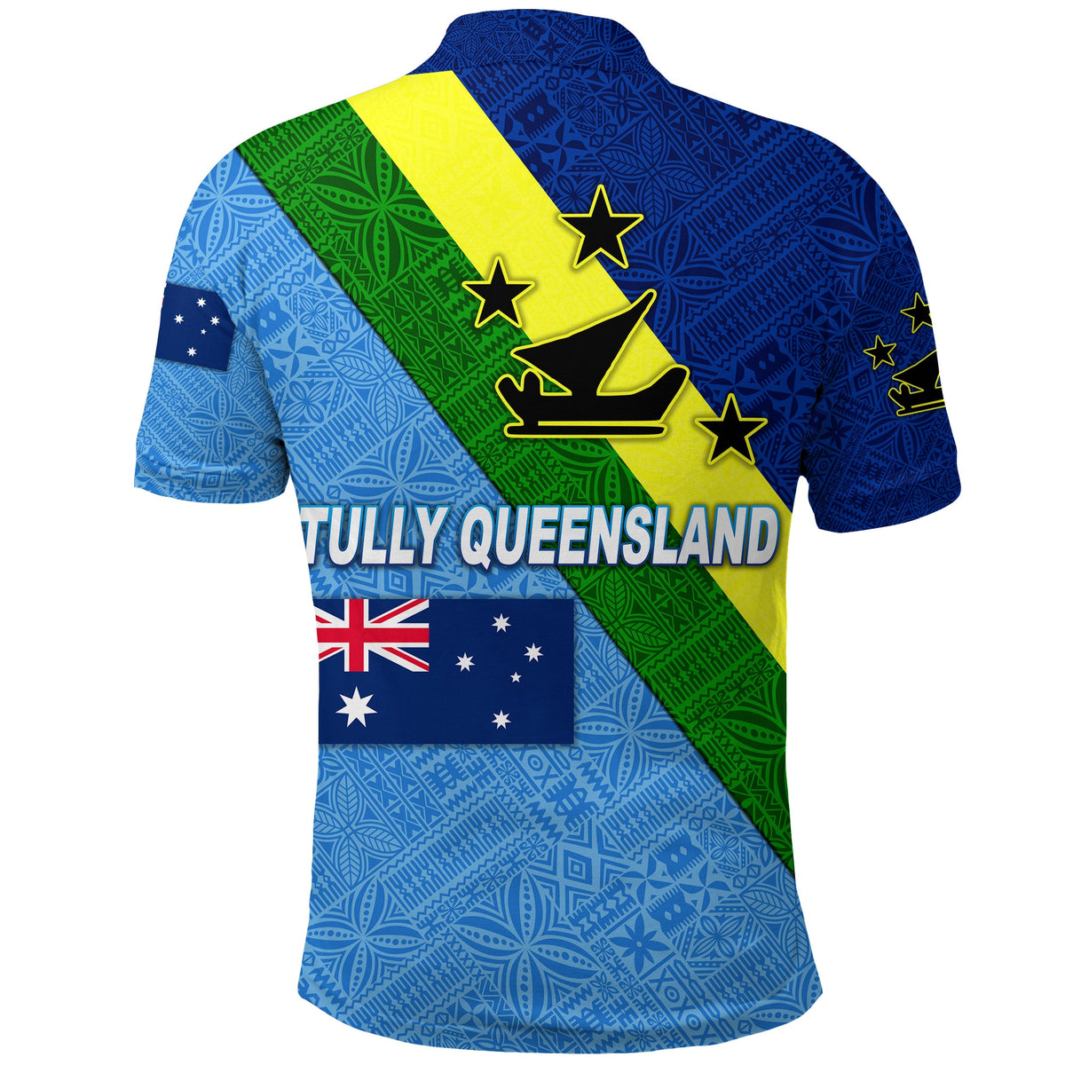Tully Queensland Malampa Vanuatu And Australia Flag Polo Shirt Simple Style LT8 - Wonder Print Shop