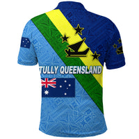 Tully Queensland Malampa Vanuatu And Australia Flag Polo Shirt Simple Style LT8 - Wonder Print Shop