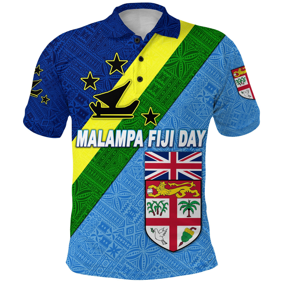Malampa Vanuatu and Fiji Day Polo Shirt Simple Style LT8 - Wonder Print Shop