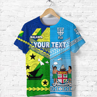 Custom Vanuatu Malampa Province And Fiji T Shirt Together LT8 - Wonder Print Shop