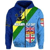 Vanuatu Malampa and Fiji Day Zip Hoodie Simple Style LT8 - Wonder Print Shop
