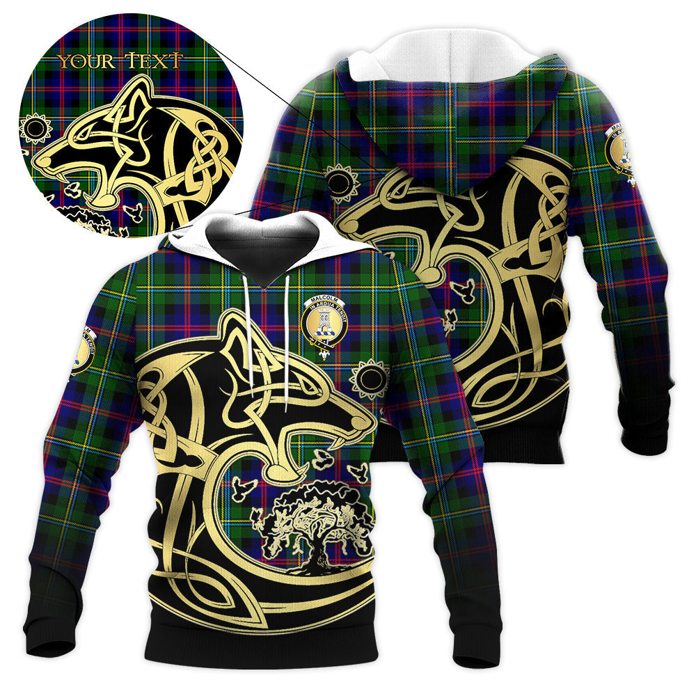 scottish-malcolm-clan-crest-celtic-wolf-tartan-hoodie