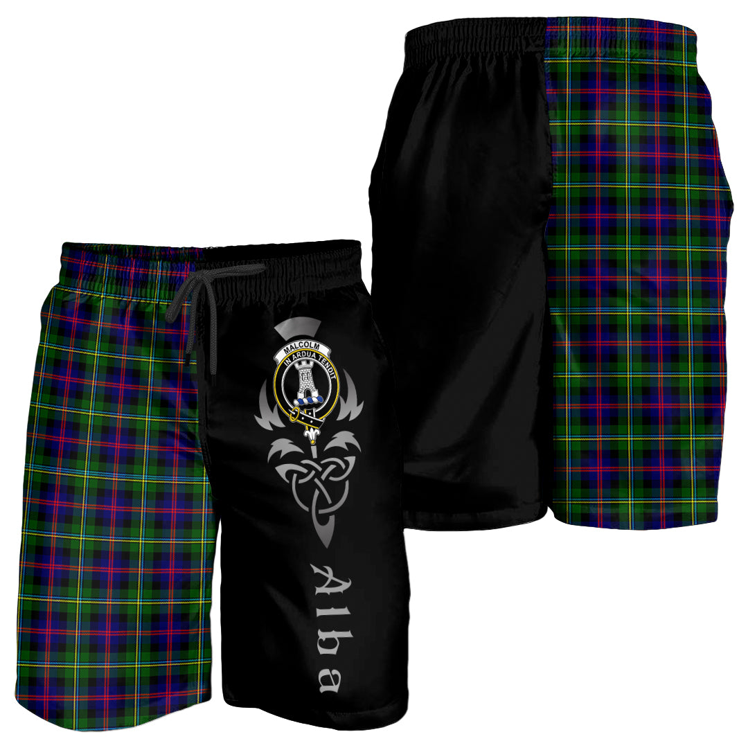 scottish-malcolm-clan-crest-alba-celtic-tartan-men-shorts