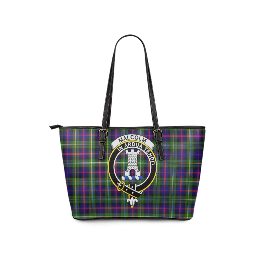 scottish-malcolm-clan-crest-tartan-leather-tote-bags