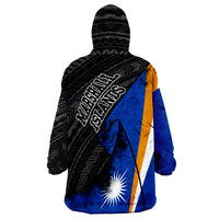 Marshall Islands Marshall Islands Flag Seal Grunge Special Wearable Blanket Hoodie - Wonder Print Shop