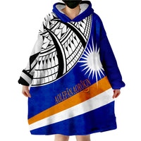Marshall Islands - Marshallese Flag Classic Wearable Blanket Hoodie - Wonder Print Shop