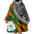 Marshall Islands Polynesian - Kwajalein Atoll Floral Pattern Wearable Blanket Hoodie - Wonder Print Shop