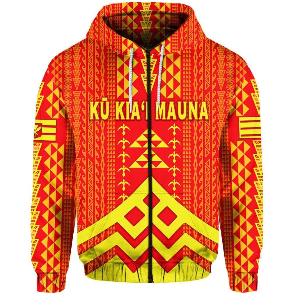 Custom Hawaii Ku Kiai Mauna Zip Hoodie We Are Mauna Kea Unique Vibes LT8 - Wonder Print Shop