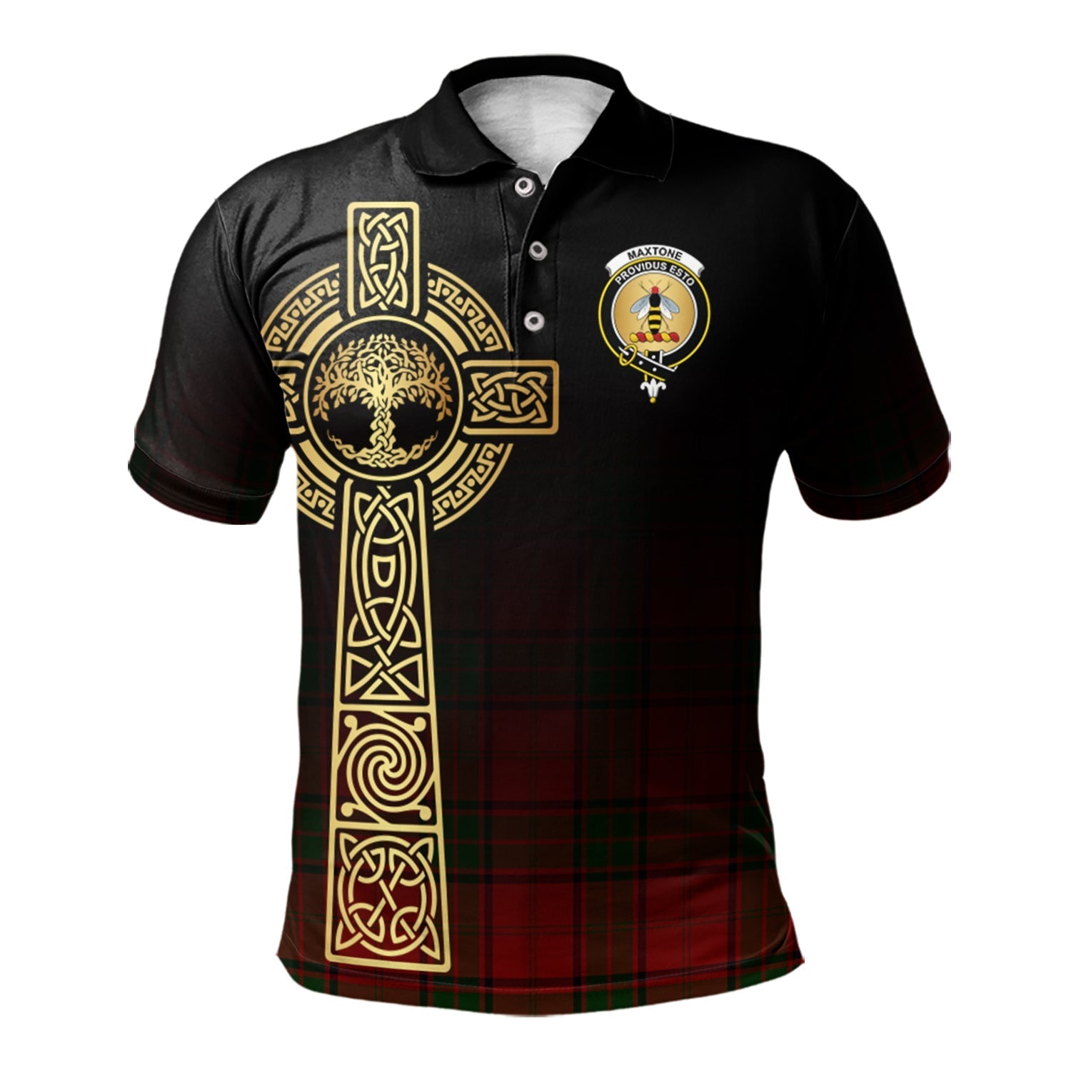 scottish-maxtone-clan-crest-tartan-celtic-tree-of-life-polo-shirt