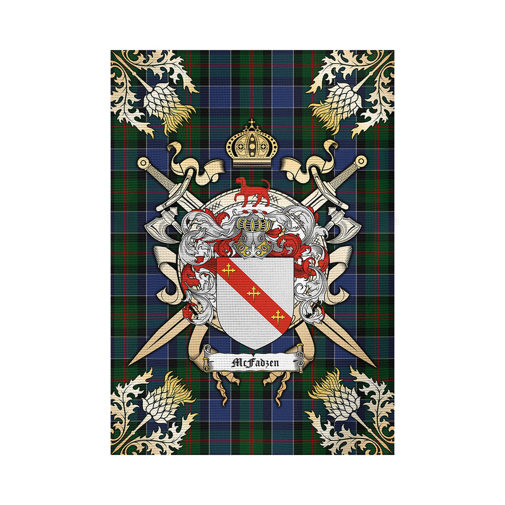 scottish-mcfadzen-01-clan-crest-gold-courage-sword-tartan-garden-flag