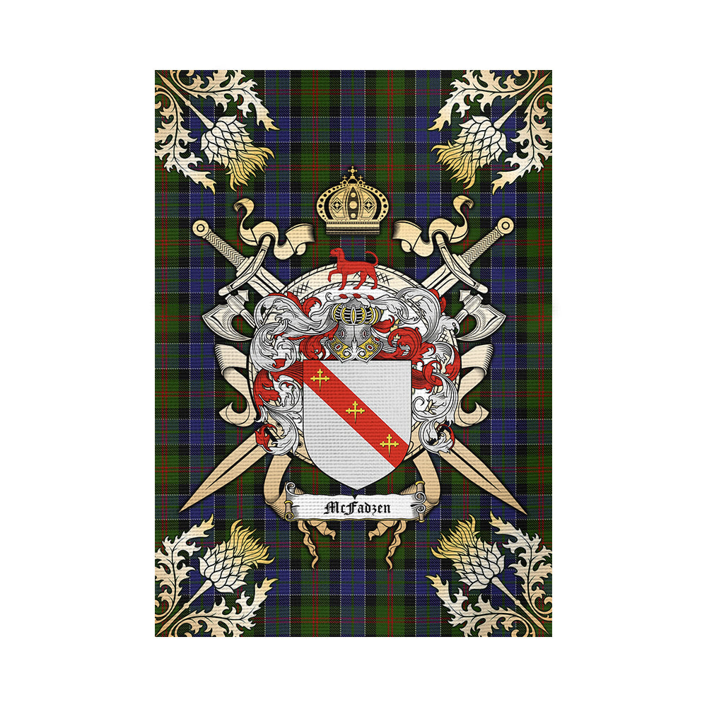scottish-mcfadzen-03-clan-crest-gold-courage-sword-tartan-garden-flag