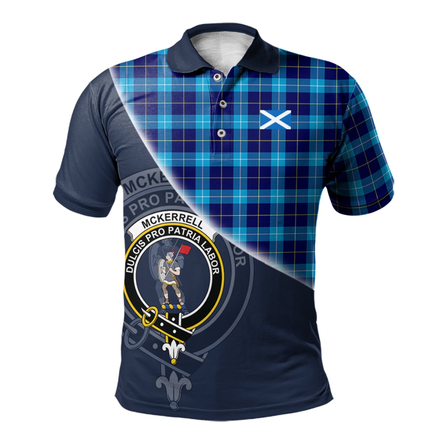 scottish-mckerrell-clan-crest-tartan-scotland-flag-half-style-polo-shirt