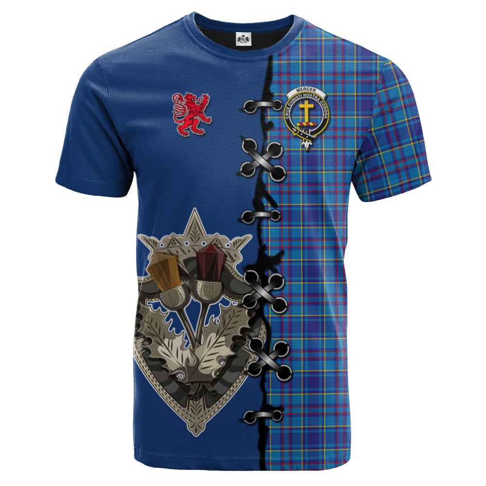 scottish-mercer-modern-clan-crest-tartan-lion-rampant-and-celtic-thistle-t-shirt