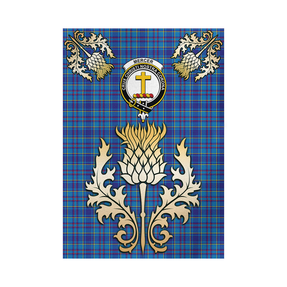 scottish-mercer-modern-clan-crest-gold-thistle-tartan-garden-flag