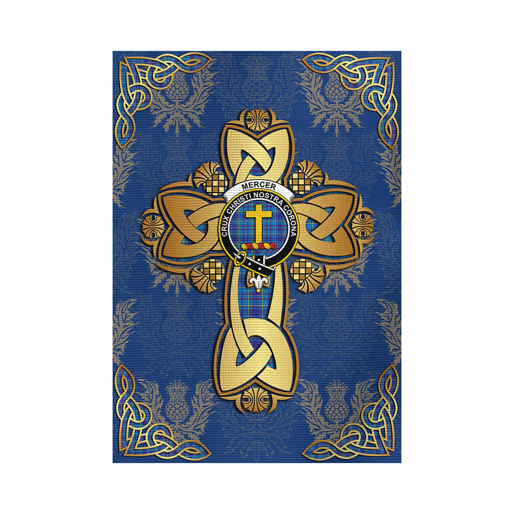 scottish-mercer-modern-clan-crest-tartan-golden-celtic-thistle-garden-flag