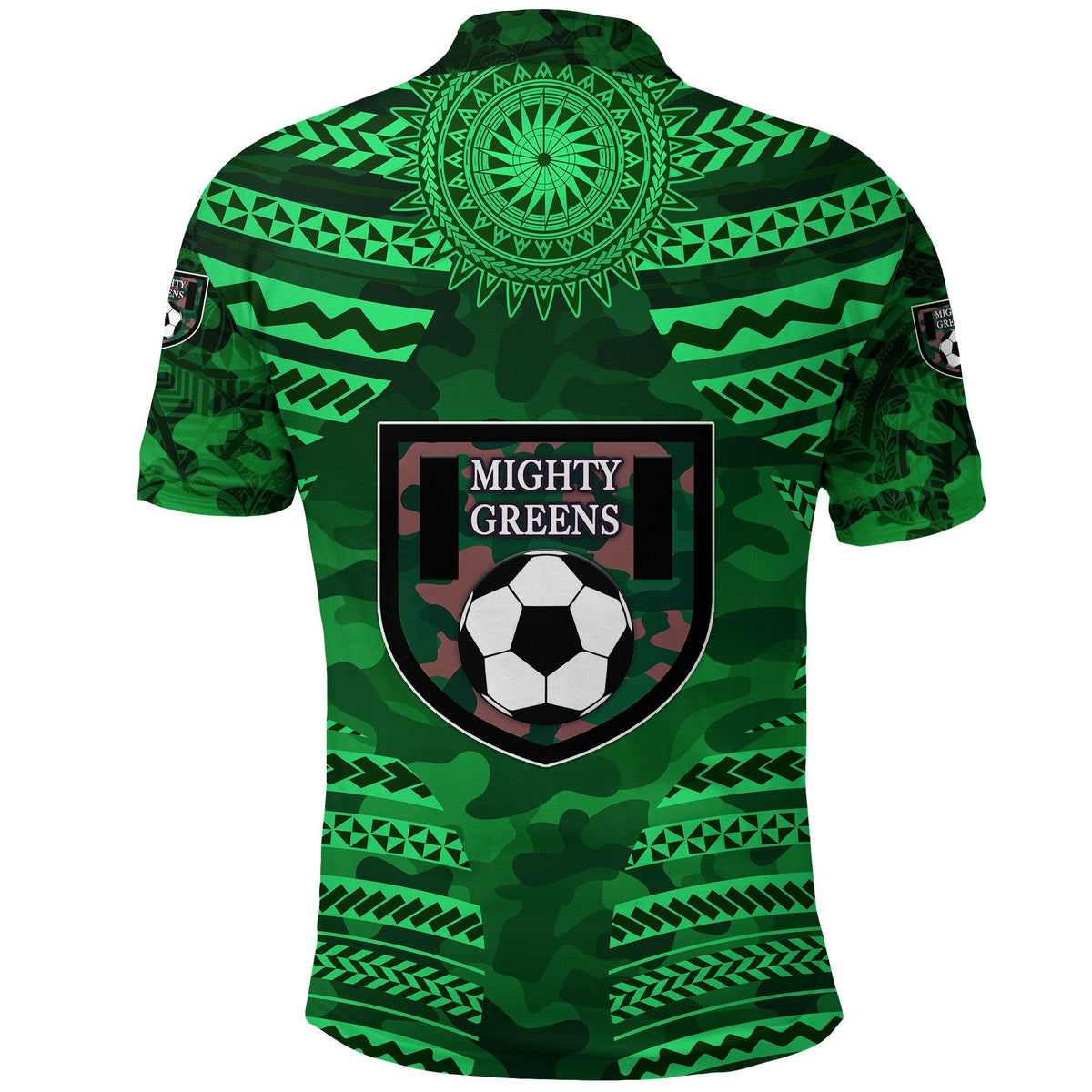 Custom Mighty Greens Polo Shirt Military Football Team Creative Style LT8 - Wonder Print Shop