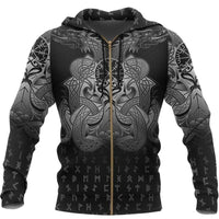 Viking Clothing Mjolnir and Dragon Hoodie RLT12 - Wonder Print Shop