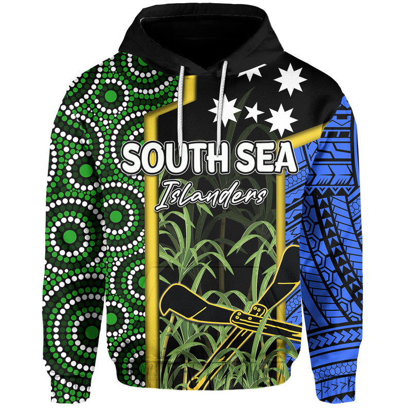 Custom Personalised South Sea Islanders Flag Style Hoodie Kanaka LT6 - Wonder Print Shop