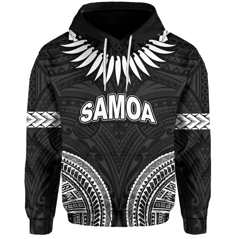 Custom Personalised Samoa Ula Nifo Tribal Hoodie White Style LT6 - Wonder Print Shop