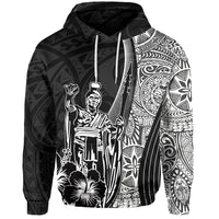 Hawaiian King Kamehameha Hoodie Vibe Black Style LT6 - Wonder Print Shop