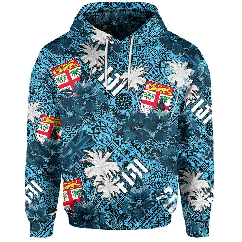 Fiji Hibiscus Hoodie Hawaii Style No.1 LT6 - Wonder Print Shop
