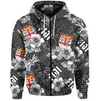Fiji Hibiscus Hoodie Hawaii Style No.3 LT6 - Wonder Print Shop
