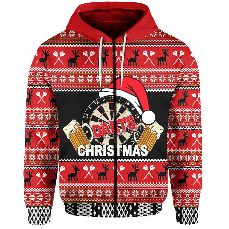 Darts And Beer For Christmas Hoodie No.2 LT6 - Wonder Print Shop