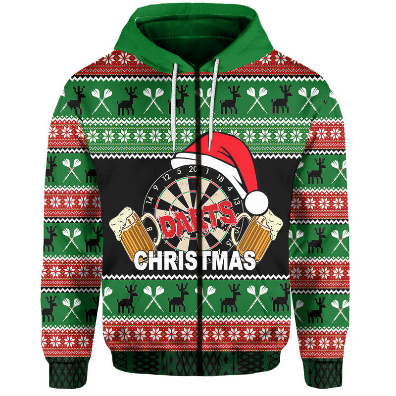 Darts And Beer For Christmas Hoodie No.3 LT6 - Wonder Print Shop