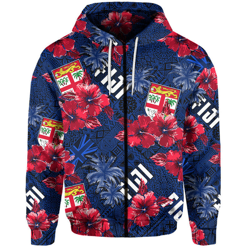 Fiji Hibiscus Hoodie Hawaii Style No.2 LT6 - Wonder Print Shop